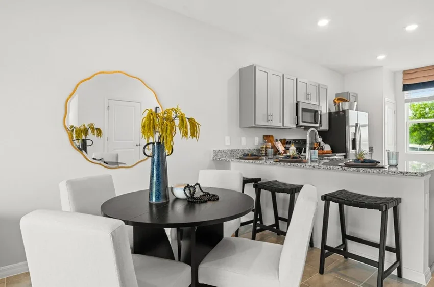 Ivy Model - The Towns at Firethorn-14 dining and kitchen